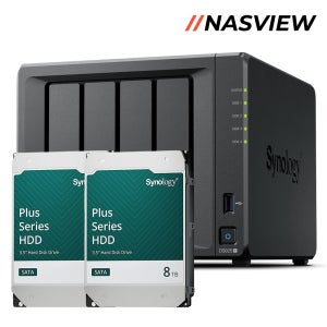 시놀로지 나스 DS925+ 16TB (8TBx2) 4베이 NAS 서버 초기설치 원격지원