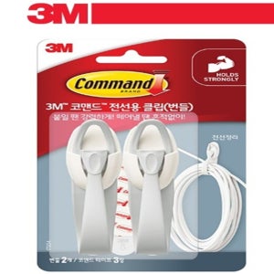 쥬쥬스토어 3M 코맨드 전선용 클립 번들 17304 정리용후크 케이블정리클립