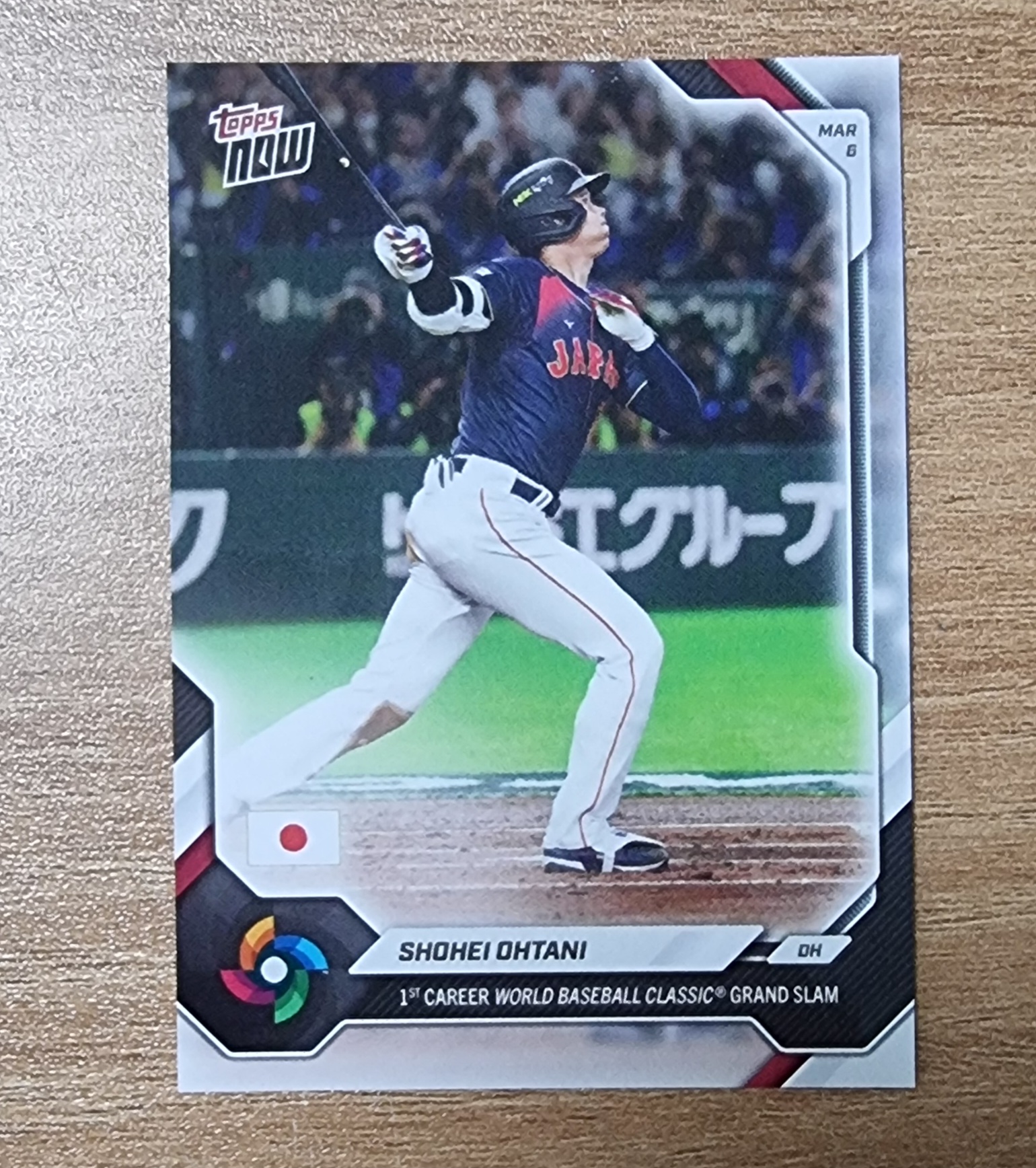 오타니 쇼헤이 WBC그랜드슬램 카드 2026 Topps Now Shohei Ohtani 1st Career WBC grand Slam WB4 MLB카드