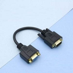 모니터 coms 젠더 RGB 20cm VGA 15P M F 컴퓨터 아답터 잭 푸쉬 전원잭
