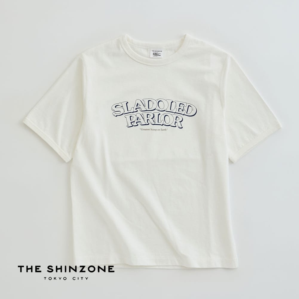 Shinzone SLADOLED PARLOR T 레트로 그래픽 T셔츠