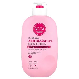EOS Shea Better 24H 모이스처 바디 로션 석류 라즈베리 473ml, 1개