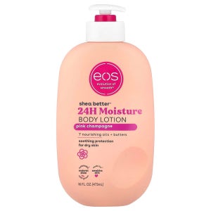 EOS Shea Better 24H 모이스처 바디 로션 핑크 샴페인 473ml, 1개