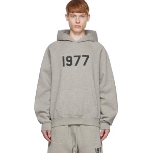 피어오브갓 에센셜 22SS 1977 후드 다크 오트밀 Fear of God Essentials 1977 Hoodie Dark Oatmeal