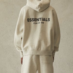 피어오브갓 에센셜 21SS 풀오버 후드티 오트밀 Fear of God Essentials Pullover Hoodie Oatmeal
