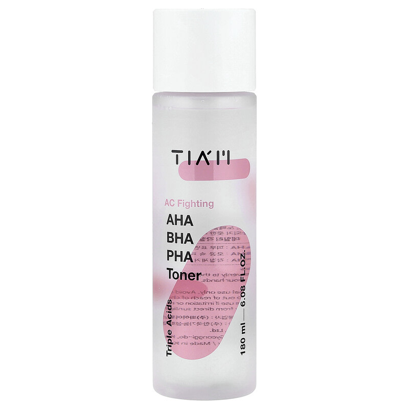 Tiam AC 파이팅 AHA BHA PHA 토너 180ml 6.08fl oz