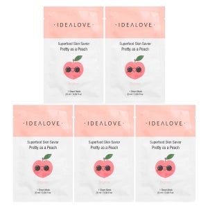 아이디어러브 슈퍼 푸드 스킨 세이비어 프리티 애즈 어 피치 뷰티 시트 마스크 5개입 각 20ml