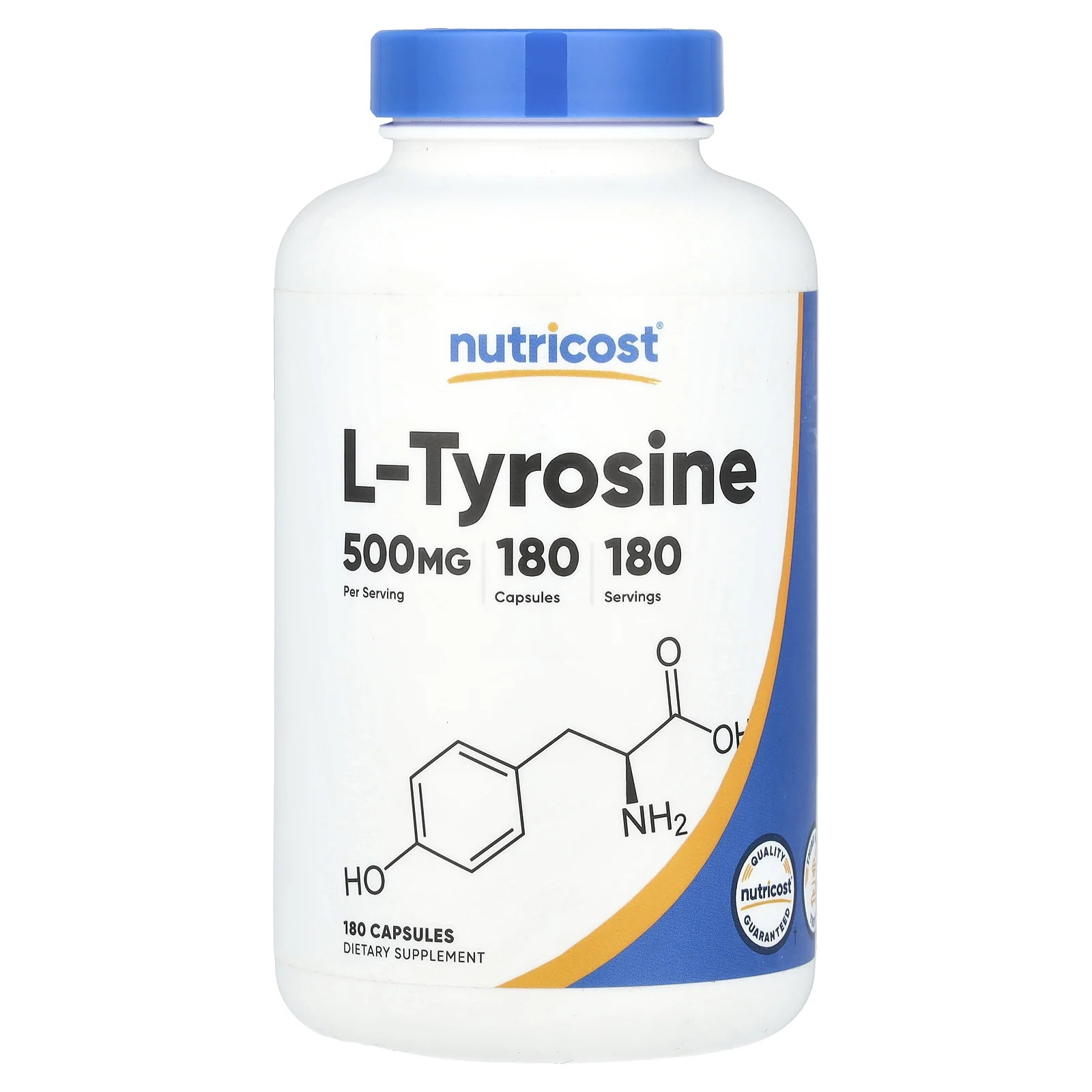 Nutricost l<b>티로신 500mg</b> 캡슐 180정