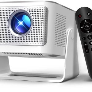 4K 8K 지원 스마트 프로젝터 WiFi6 및 Bluetooth54 600 ANSI 자동 초점 장애물 방지 080P 휴대용 영화 가정용 야외용 Magcu HY350Max White