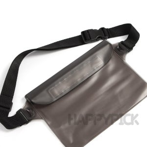 해피픽 방수 힙색 (블랙) 유럽여행가방 미니힙색 남성슬링백
