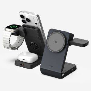 Qi2 25W 3in1 폴더블 맥세이프 초고속 무선 충전기 QW110 블랙