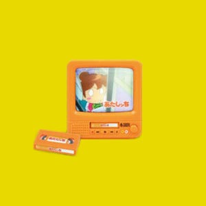 아따맘마 텔레비디오 TV 마스코트 피규어 가챠 캡슐토이 B 아리(오렌지)