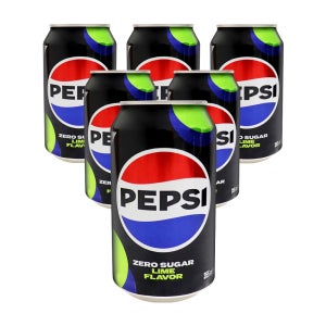 펩시 제로슈거 라임, 355ml, 6개