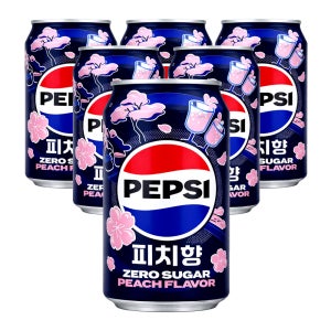 펩시 제로슈거 피치, 355ml, 6개