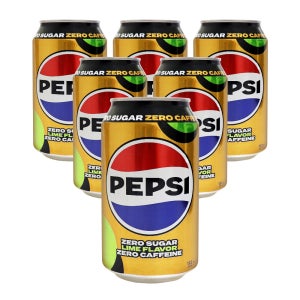 펩시 제로카페인 라임, 355ml, 6개