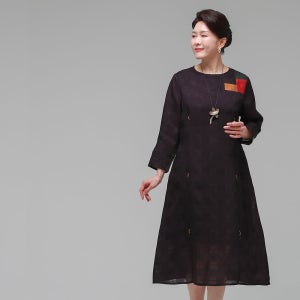 더하랑 다래드리 엄마 여름 인견 원피스
