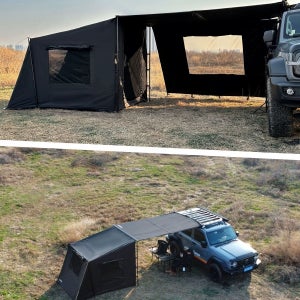 차량용어닝 그늘막 차박 캠핑 스크린 타프 SUV 블랙닝 울트라 3m 텐트 폴대 포함
