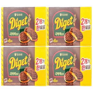 오리온 다이제 초코 312g X 4개