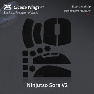 X-RAYPAD CICADA 2.0 닌젓소 SORA V2 소라 그립테이프 초슬림 블랙