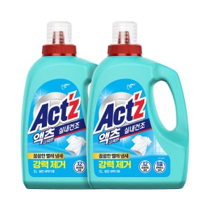 액체세제 액츠 퍼펙트 실내건조 3L X 2개 (일반/드럼)