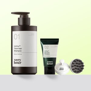 [두피 탄탄세트] 베리아워 탈모증상 완화 샴푸 370ml+쿨 샴푸 40ml+브러쉬