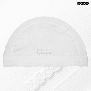 후그 스판 메쉬 수모 화이트 압박감이 적은 수영모 수영모자