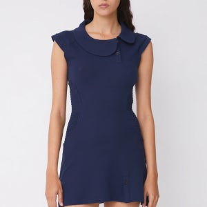 [12% 쿠폰] PEACH DEN 피치 덴 폴로 페르디난드 저지 미니 드레스 미드나잇 POLO FERDINAND JERSEY DRESS 제니 드레스