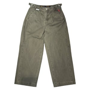 WASHED TAPERED PANTS KHAKI