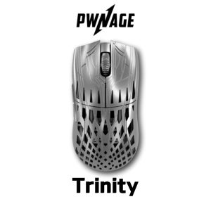 Pwnage 트리니티 CF Trinity 게이밍 마우스 탄소섬유 8k 플레티넘/솔리드(타공없음)