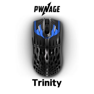 Pwnage 트리니티 CF Trinity 게이밍 마우스 탄소섬유 8k 미드나잇 이클립스/솔리드(타공없음)