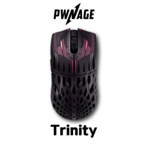 Pwnage 트리니티 CF Trinity 게이밍 마우스 탄소섬유 8k 사쿠라 사무라이/컷아웃(타공있음)