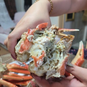 러시아 자숙 대게 스노우크랩 냉동 2마리 총 3kg
