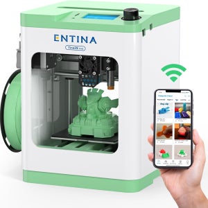 WiFi 클라우드 기능이 있는 Entina TINA2S 3D 프린터 대형 라이브러리 완전 조립형 초보자와 를 위한 미니 자동 레벨링 가정 학교 및 사무실용 고정밀 FDM