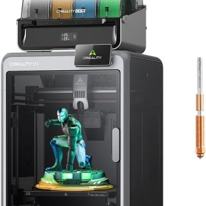 공식 크리에이티 콤보 3D 프린터 CFS가 장착된 멀티컬러 600mm/s 속도 300°C 다이렉트 드라이브 익스트루더 자동 레벨링 챔버 AI 카메라 K2 Combo
