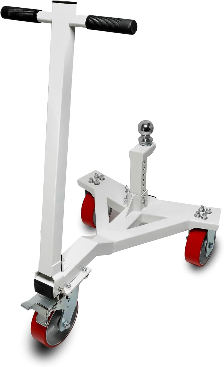 러빈<b>라스트</b> 헤비 듀티 트레일러 돌리 3500파운드 텅 무게 <b>무버</b> 2인치 볼 각도 조절 가능 RV 보트 모터사이클 제트 스키에 적합 2 Inch Ball