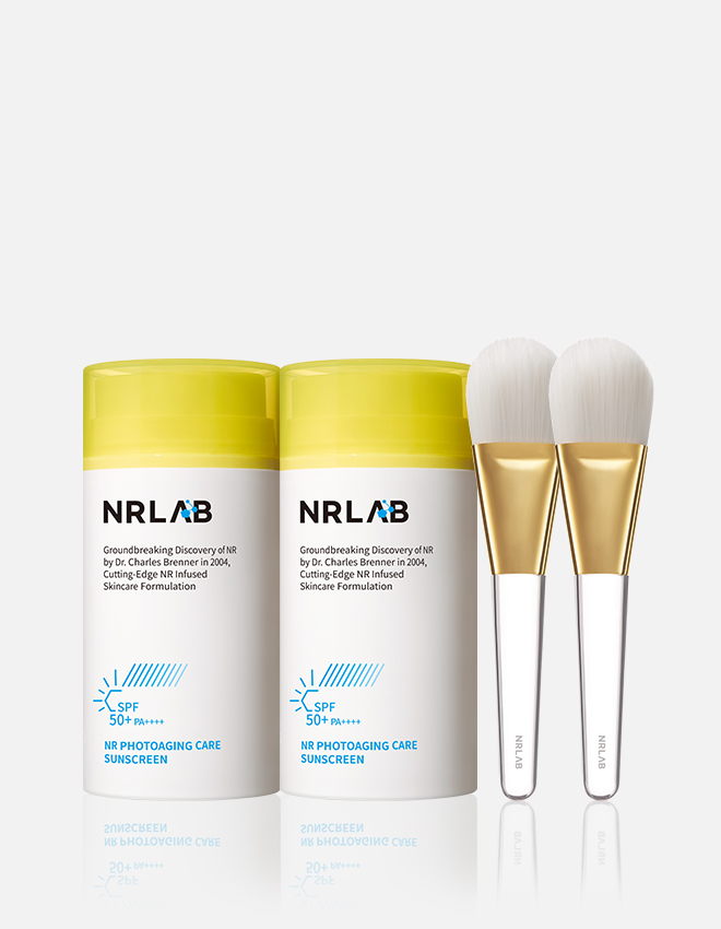 [1+1] 엔알랩 엔알 포토에이징 케어 선스크린 80ml + 브러시