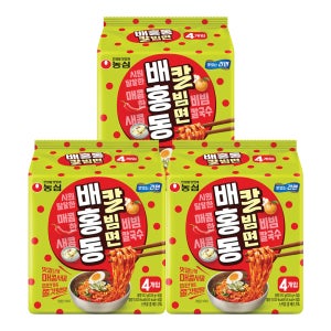 농심 배홍동 칼빔면, 128g, 12개
