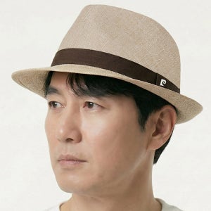 피에르가르뎅 페도라 내추럴 스티치(S,M,L) 여름 중년남성 할아버지 시원한 중절모