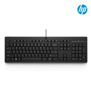HP 125 사무실 저소음 컴퓨터 자판 가성비 유선 키보드 풀배열 266C9AA