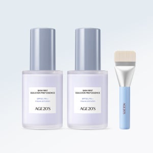 [더블구성/슈퍼적립] 에이지투웨니스 스킨 퍼스트 에그 이븐 프렙 에센스 30mlX2 (SPF 30, PA++) 메이크업베이스 프라이머