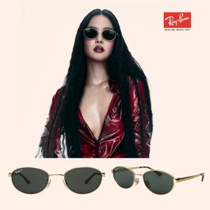 레이벤 RAY-BAN RB3774D 오벌 메탈 선글라스