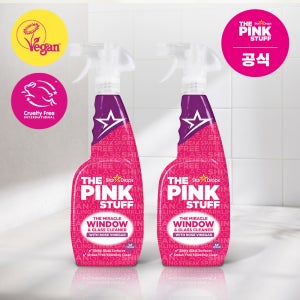 더 핑크스터프 미라클 윈도우 글라스 클리너 유리세정제 창문 거울 얼룩제거 750ml, 2개