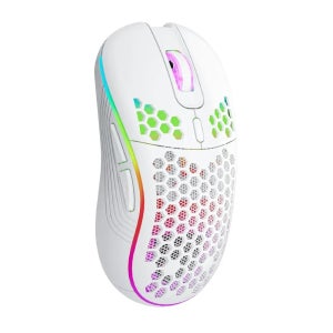 게이밍 마우스 무선 2.4G 키보드 RGB 저소음 DPI 충전 LED 경량 타공