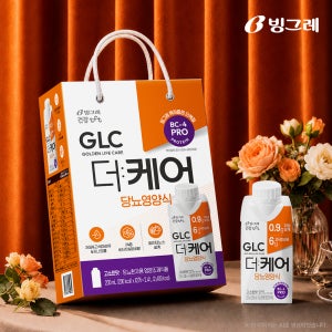 [선물세트] 빙그레 GLC 더케어 당뇨영양식 고소한맛, 200ml, 12개