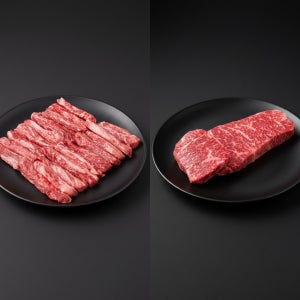 1++ 한우 구이세트 400g 갈비살·채끝살 입문세트