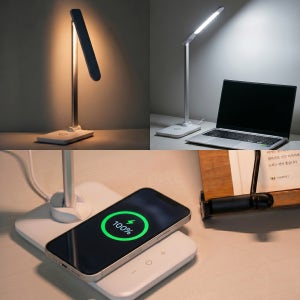 책상조명 독서등 공부 학습용 LED 스탠드 눈부심방지 각도조절 접이식