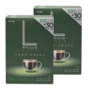 루카스나인 미니 디카페인 아메리카노 원두커피믹스130T X 2개 (260T)