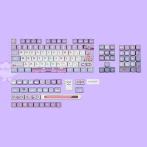 KiiBOOM 키붐 픽셀 파크 MOA 키캡 염료승화 PBT 136키