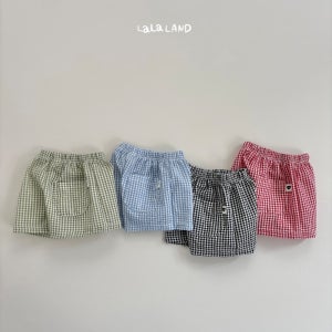 [바로배송] 라라랜드 26여름 지지미체크반바지