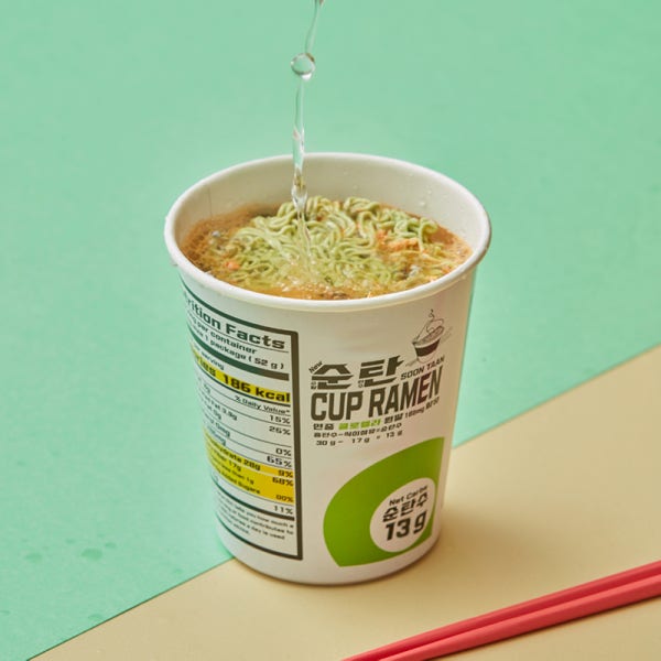 순탄 컵라면 저탄수 식이섬유 제로슈거 라면